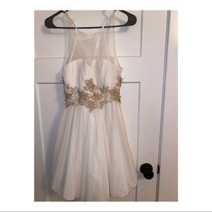 White cocktail dress